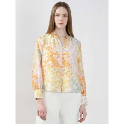 Vero Moda Orange Regular Fit Floral Print Top-picture-37