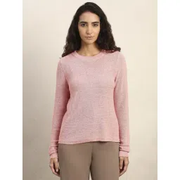 Vero Moda Pink Charity Knitted Regular Fit Pullover-picture-23