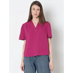 Vero Moda Pink Polyester Regular Fit Tops-picture-30