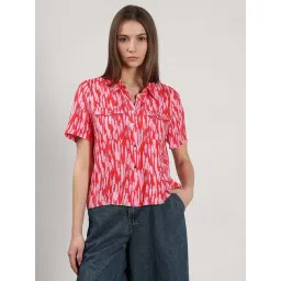 Vero Moda Pink Regular Fit Printed Shirt-picture-31