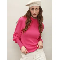 Vero Moda Pink Regular Fit Pullover-picture-13