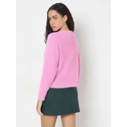 Vero Moda Pink Regular Fit Pullover image 4