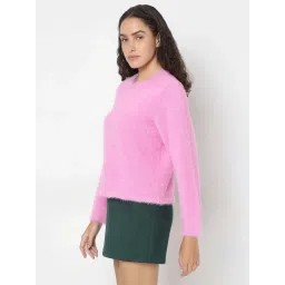 Vero Moda Pink Regular Fit Pullover image 3
