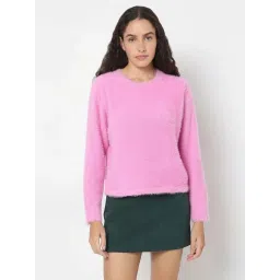 Vero Moda Pink Regular Fit Pullover image 2