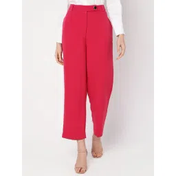 Vero Moda Pink Straight Fit High rise Pants-picture-10
