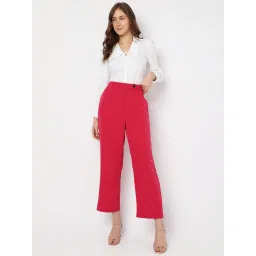 Vero Moda Pink Straight Fit High rise Pants image 4