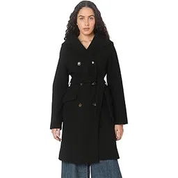 vero moda Polyester Women's Standard Length A-Line Coat-picture-38