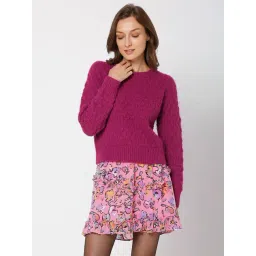Vero Moda Purple Textured Sweater-picture-48