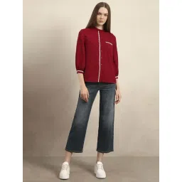 Vero Moda Red Cotton Regular Fit Shirt image 5