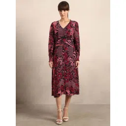 Vero Moda Red Regular Fit Printed Dress-picture-27