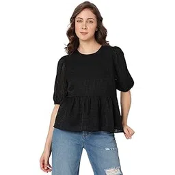 vero moda Regular Fit Top (258288801_Black_S)-picture-54