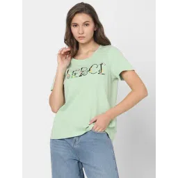 Vero Moda Sage Green Cotton Embroidered T-Shirt-picture-32