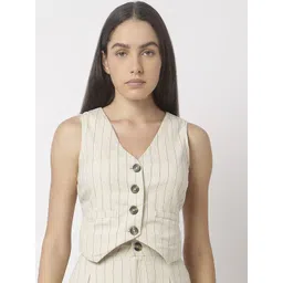 Vero Moda Striped Sleeveless Waistcoat-picture-31