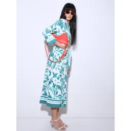 Vero Moda Teal & White Printed Shirt Dress-picture-42