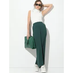 Vero Moda Teal Straight Fit High Rise Pants-picture-19