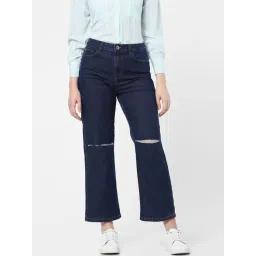 vero moda VMANDY -01 HR WIDE LEG RIPPED KNEE JEANS-picture-23