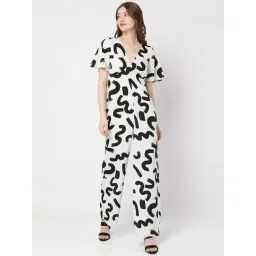 Vero Moda White & Black Printed Jumpsuit-picture-16