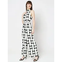 Vero Moda White & Black Printed Jumpsuit image 3