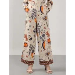 Vero Moda White Printed Trousers-picture-12