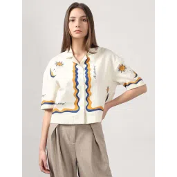 Vero Moda White Regular Fit Printed Shirt-picture-38