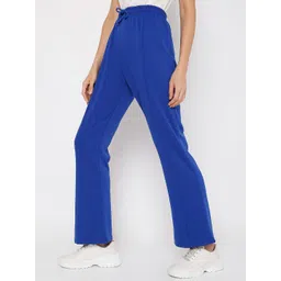 Vero Moda Women Blue Flared High-Rise Trousers image 3