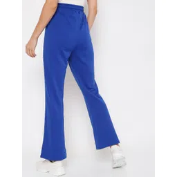 Vero Moda Women Blue Flared High-Rise Trousers image 4