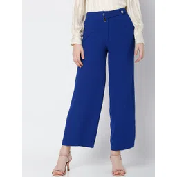 Vero Moda Women Blue High-Rise Trousers-picture-33