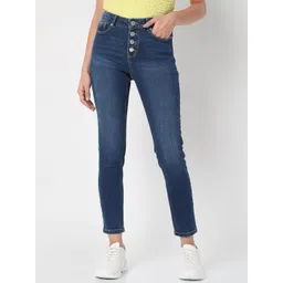 Vero Moda Women Blue Skinny Fit Light Fade Jeans-picture-39
