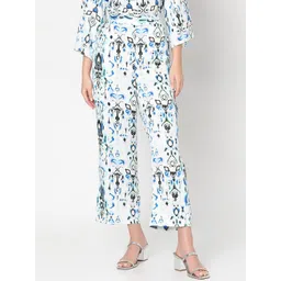 Vero Moda Women Floral Printed Straight Fit High-Rise Trousers-picture-37