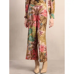 Vero Moda Women Floral Printed Straight Fit High-Rise Trousers-picture-27