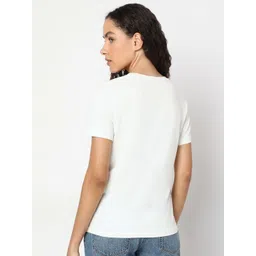 Vero Moda Women Printed Monochrome T-shirt image 4
