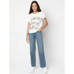 Vero Moda Women Printed Monochrome T-shirt image 5