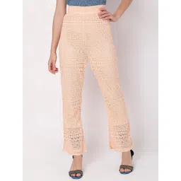 Vero Moda Women Straight Fit High-Rise Cotton Trousers-picture-40