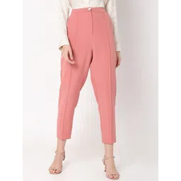 Vero Moda Women Straight Fit High-Rise Cropped Trousers-picture-21