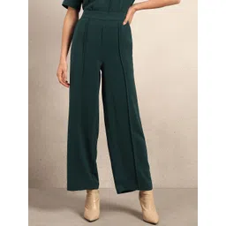 Vero Moda Women Straight Fit High-Rise Regular Trousers-picture-14