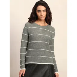 Vero Moda Women Striped Pullover Sweater-picture-39