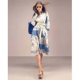 vero moda Women Tropical Print Shirt Dress-picture-15