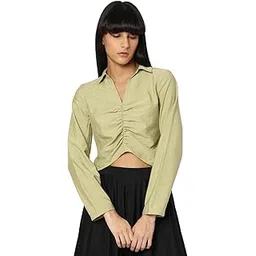 vero moda Women's Cotton Embroidered Regular Fit Shirt-picture-39