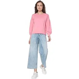 vero moda Women's Cotton Round Neck Regular Fit Sweatshirt-picture-56