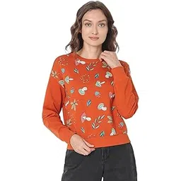 vero moda Women's Cotton Round Neck Sweatshirt-picture-47