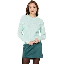 vero moda Women's Polyester Blend Round Neck Above The Knee Dress-picture-17