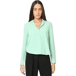 vero moda Women's Polyester Solid Regular Fit Shirt-picture-14