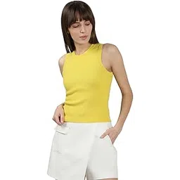 vero moda Women's Polyester Solid Regular Fit T-Shirt-picture-24