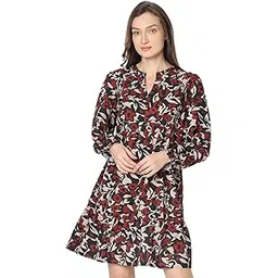 Women's Polyester A-Line Above The Knee Dress-image-28