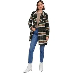 Women's Polyester Blend Regular A-Line Coat-image-43