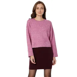 vero moda Women's Polyester Blend Round Neck Pullover image 1