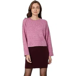 Women's Polyester Blend Round Neck Pullover-image-31