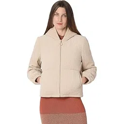 Women's Polyester Blend Standard Length A-Line Coat-image-37