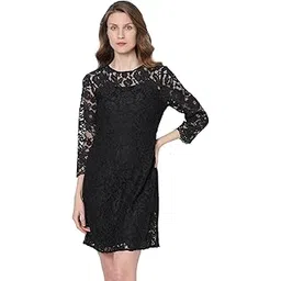 vero moda Women's Polyester Shift Above The Knee Dress image 1