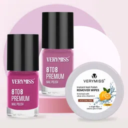 verymiss Nail Polish Collection - Set of 3 (304, 313, Nail Remover) Onion Purple, Royal Fuchsia-picture-25
